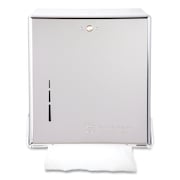 SAN JAMAR Metal Front Cabinet Towel, Combo, Chrome T1905XC